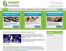 Tablet Screenshot of expertevents.com.au